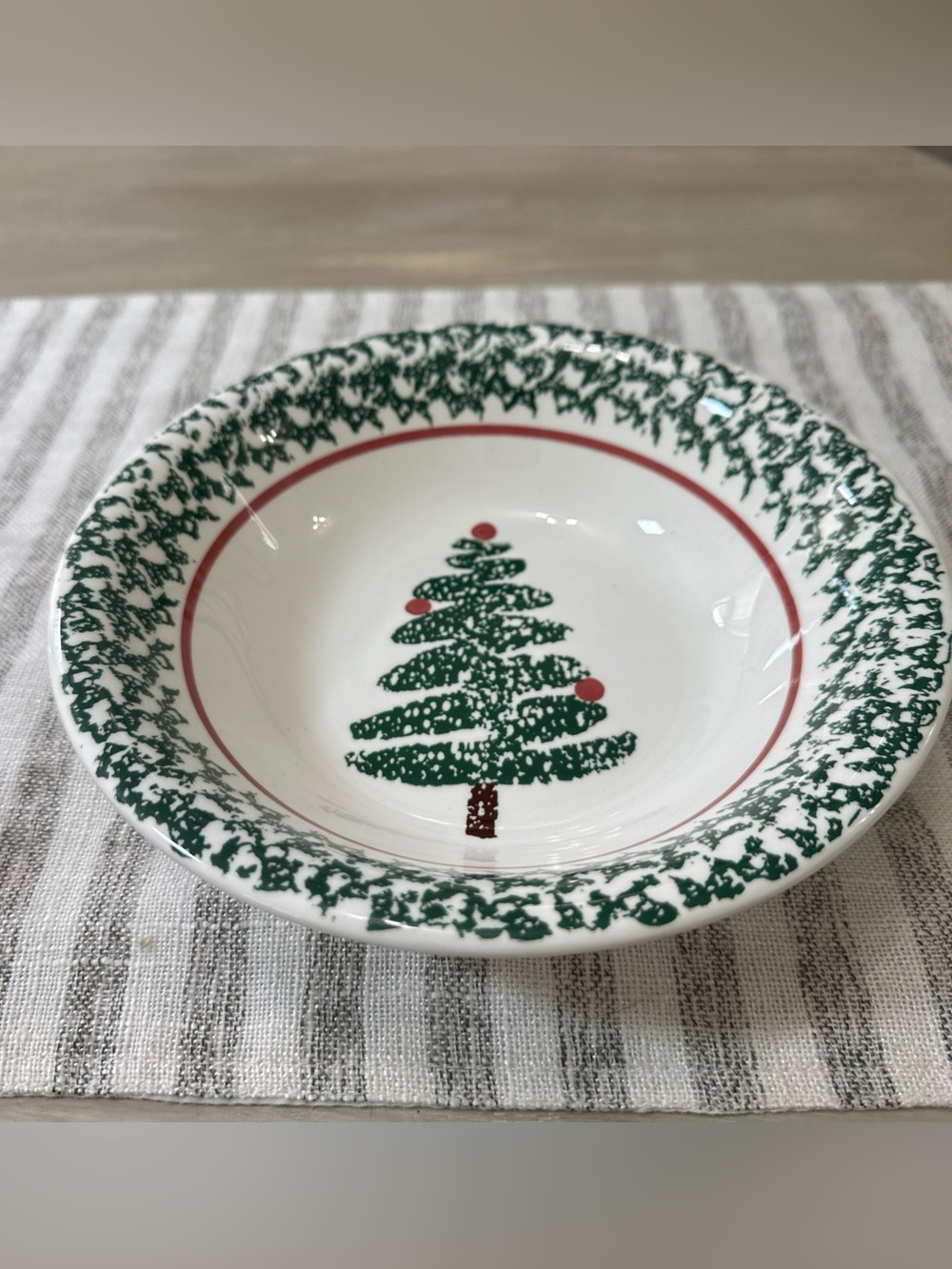 Vintage Furio Christmas Tree 8 1/8 Inch Soup Cereal Bowl